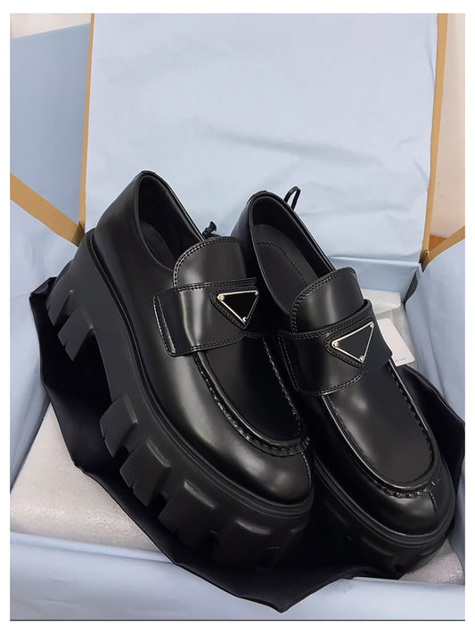 hick-soled gear loafers for women